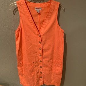 Pink button up dress